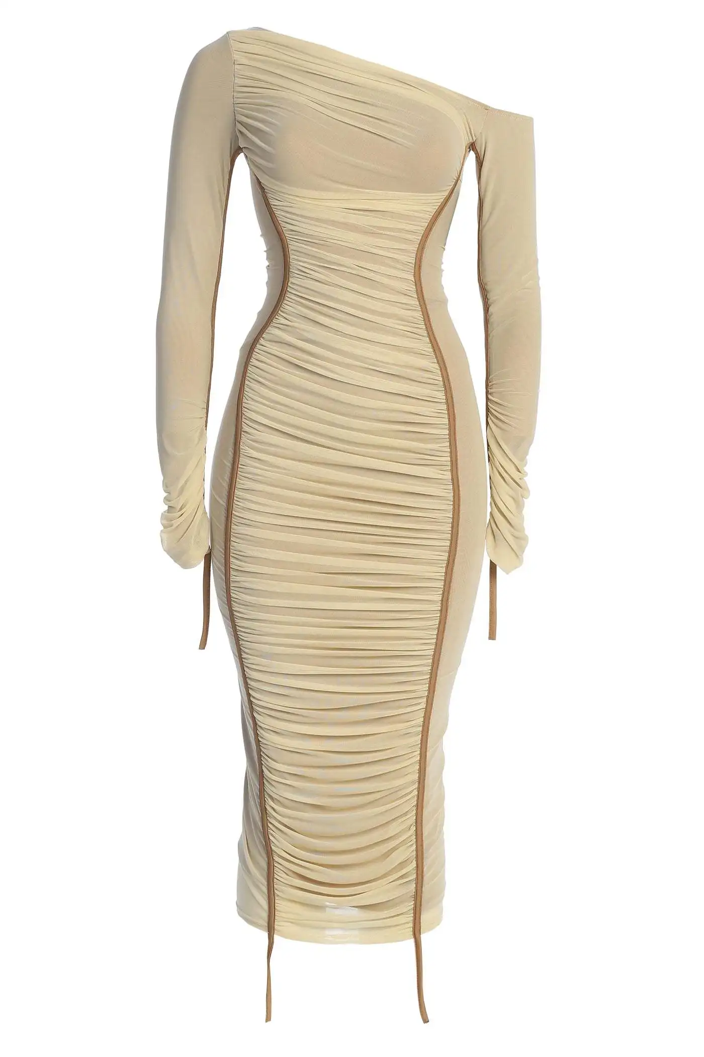 eaeb7056bebb7c397ca69957f9e913e301206ba631301-rdzJbS.jpg Ootddress Elegant Long Sleeved Mesh Patchwork Dress For Women Elastic Tight Double Layered Vestidos Sheath Party Evening Dress