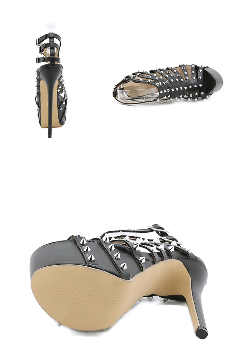 2025 Summer Platform High Heels Sandals Women Sexy Peep Toe Pumps Rivet Decoration Pole Dance Shoes 15 2025 Summer Platform High Heels Sandals Women Sexy Peep Toe Pumps Rivet Decoration Pole Dance Shoes