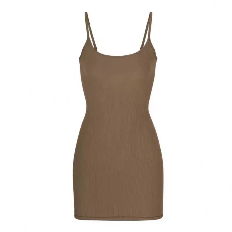 Summer New Solid Color Sundress Sexy Spaghetti Strap Camisole Mini Dress Women Club Party Dresses Bodycon Sleeveless Dress Black 17 Summer New Solid Color Sundress Sexy Spaghetti Strap Camisole Mini Dress Women Club Party Dresses Bodycon Sleeveless Dress Black