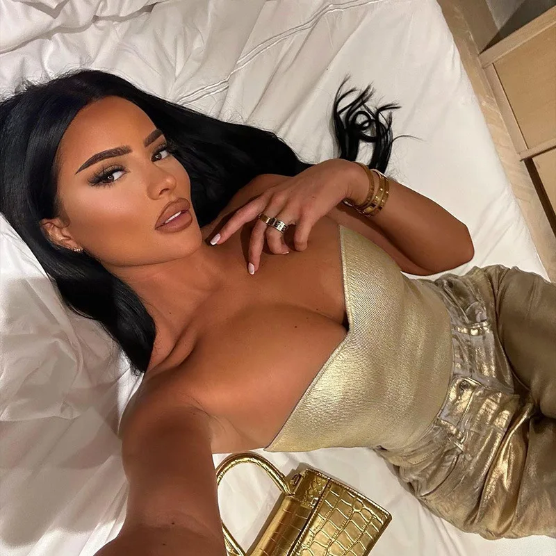 Ootddress Gold PU Crop Tops For Women 2025 Bodycon Backless Sexy Off Shoulder Tank Top Hot Girls Street Slim Party Tube Top Ladies 23 Ootddress Gold PU Crop Tops For Women 2025 Bodycon Backless Sexy Off Shoulder Tank Top Hot Girls Street Slim Party Tube Top Ladies