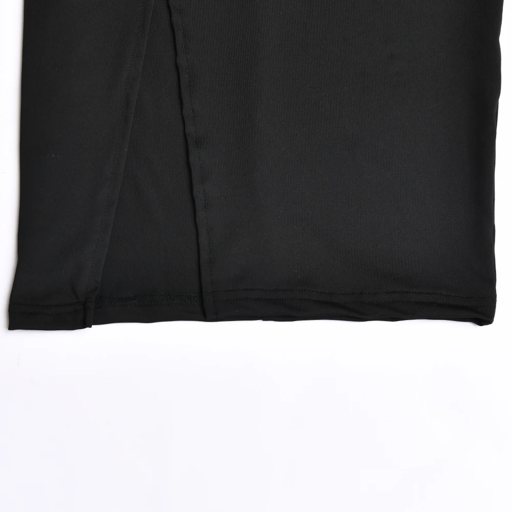 Ootddress Sexy Strapless Hollow Out Women Dress White Sleeveless High Slit Dress Female Autumn Skinny Elegant Party Clubwear