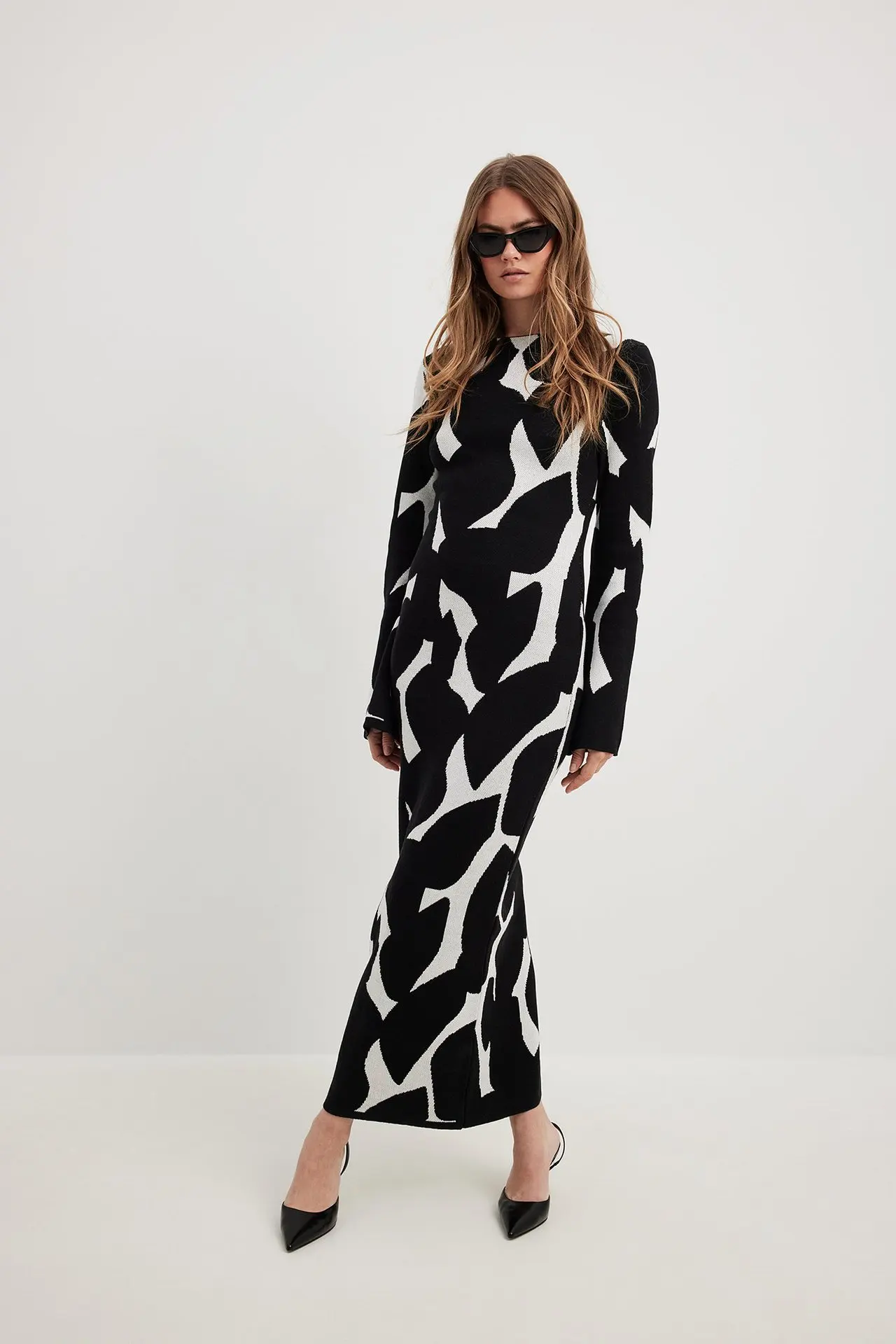 Ootddress Autumn/Winter New Long Sleeve Dress Women Knitted Sweater Long Dress Printed Bodycon Elegant Vesidos Party Evening 6 Ootddress Autumn/Winter New Long Sleeve Dress Women Knitted Sweater Long Dress Printed Bodycon Elegant Vesidos Party Evening