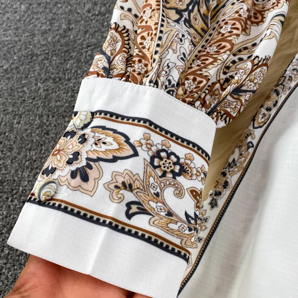 Women Vintage Long Dress Fashion Print A-line Ruffled Elegant Floral Party Dresses Ladies Long Sleeve Casual Long Robe Vestidos 17 Women Vintage Long Dress Fashion Print A-line Ruffled Elegant Floral Party Dresses Ladies Long Sleeve Casual Long Robe Vestidos