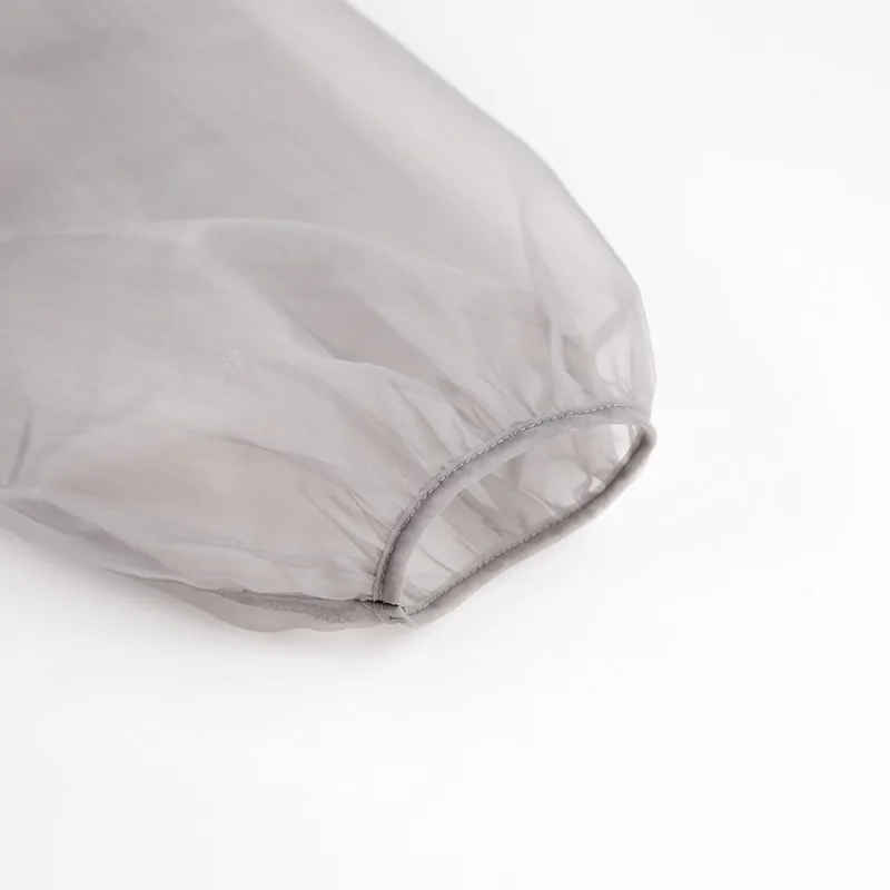 Ootddress Sheer Mesh Cover Up Beach Women Loose Long Sleeve V Neck Lace Shirts Ladies 2025 Summer Sexy See Through Bandage Cover-up