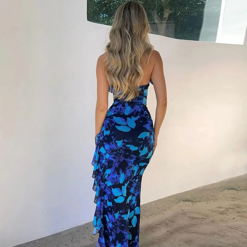 Irregular Sexy Hollow Backless Dresses Women Fashionable High Waist Slit Printed Long Dress Elegant Sleeveless Evening Dresses 7 Irregular Sexy Hollow Backless Dresses Women Fashionable High Waist Slit Printed Long Dress Elegant Sleeveless Evening Dresses