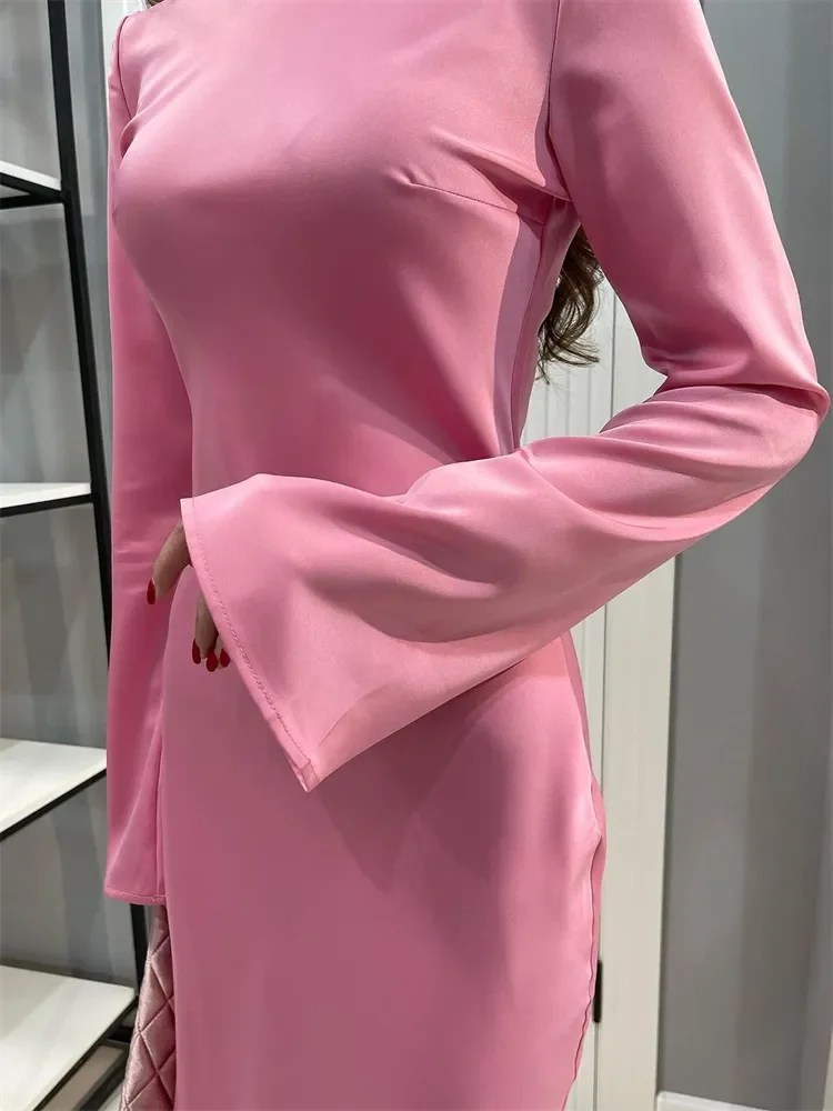 Ootddress Stain Slim Maxi Dresses For Women Elegant Solid Party Evening Dress Women's High Waist Luxury Femme Autumn Fashion Dress 9 Ootddress Stain Slim Maxi Dresses For Women Elegant Solid Party Evening Dress Women's High Waist Luxury Femme Autumn Fashion Dress
