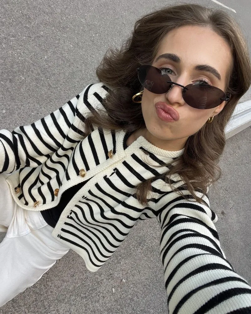 Ootddress Knitted Shorts 2 Piece Sets Womens Outfits Casual Loose Cardigan Sweater Woman Winter Street High Waist Short Suits Women