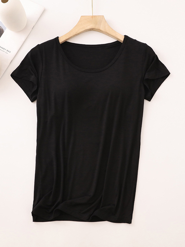 Modal Built-In Padding Short Sleeve
