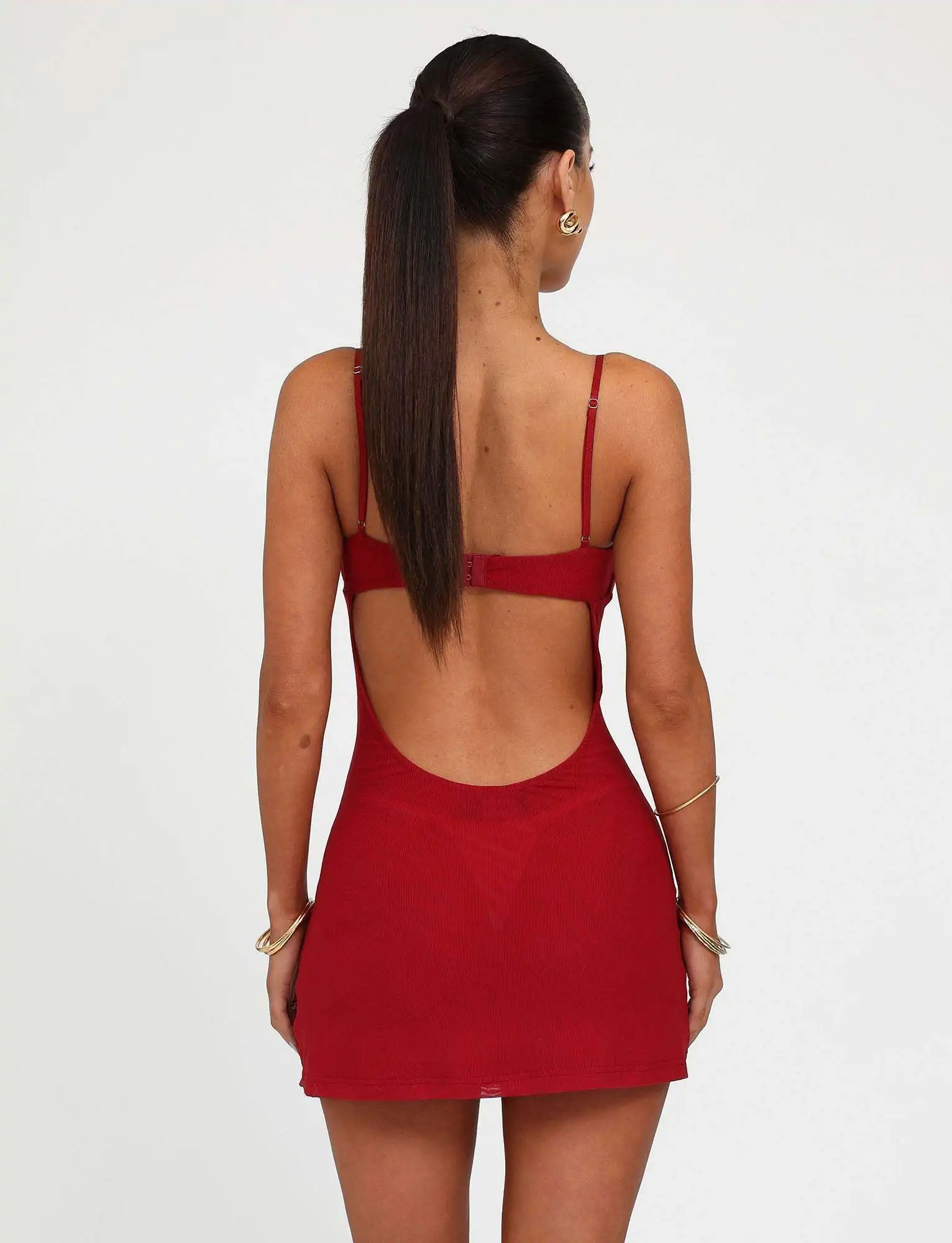 TM16195_OCTAVIAMINISDRESS_CHERRYRED_B.jpg Ootddress Sexy Spaghetti Strap Elastic Tight Skirt Women Backless Printed Slim Dress Female Autumn New Party Vacation Clothing