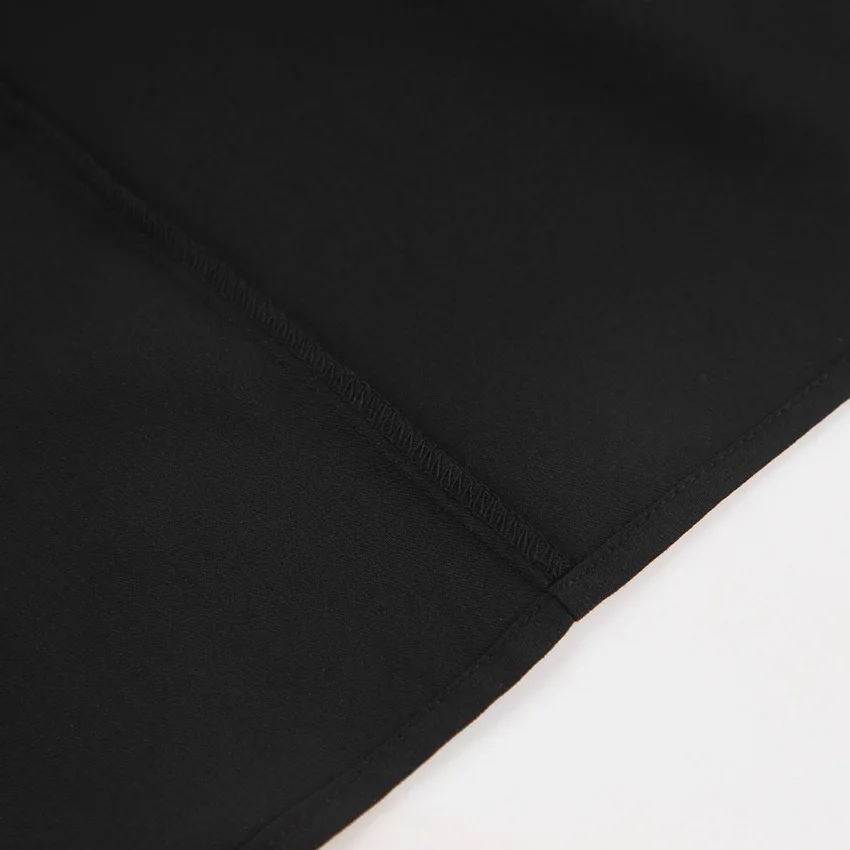 Ootddress Black Long Skirt For Women Casual Streetwear High Waist Slim Bodycon Skirts Split Out Ladies Basic Straight Maxi Skirt