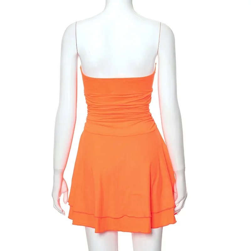 Ootddress Ruffled Bodycon Beach Dress For Women High Waist Slim Mini Dress Ladies Holiday Casual Off Shoulder Sexy Dress Woman 2025 8 Ootddress Ruffled Bodycon Beach Dress For Women High Waist Slim Mini Dress Ladies Holiday Casual Off Shoulder Sexy Dress Woman 2025