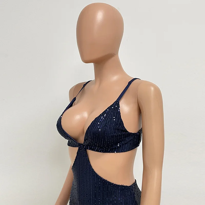 Sexy Hollow High Waist Slit Evening Dress Fashion Sequined Backless Sleeveless Elegant Party Dresses Solid Long Graduation Dress 94 Sexy Hollow High Waist Slit Evening Dress Fashion Sequined Backless Sleeveless Elegant Party Dresses Solid Long Graduation Dress