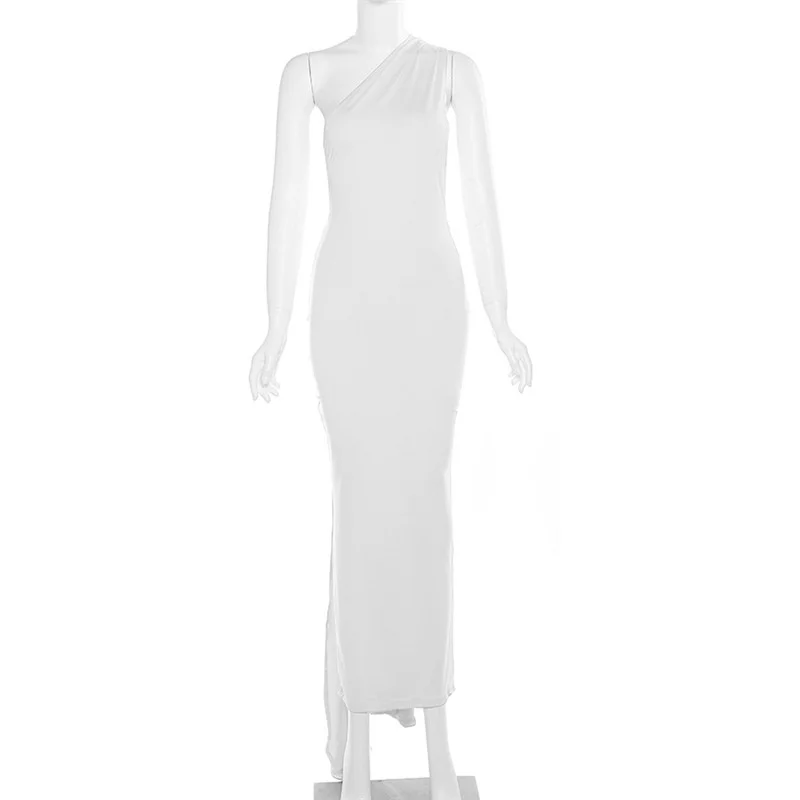 Ootddress Sexy Backless Hanging Neck Bodycon Evening Dress For Women Strapless Max Female Dress Charming Club Party Prom Dress