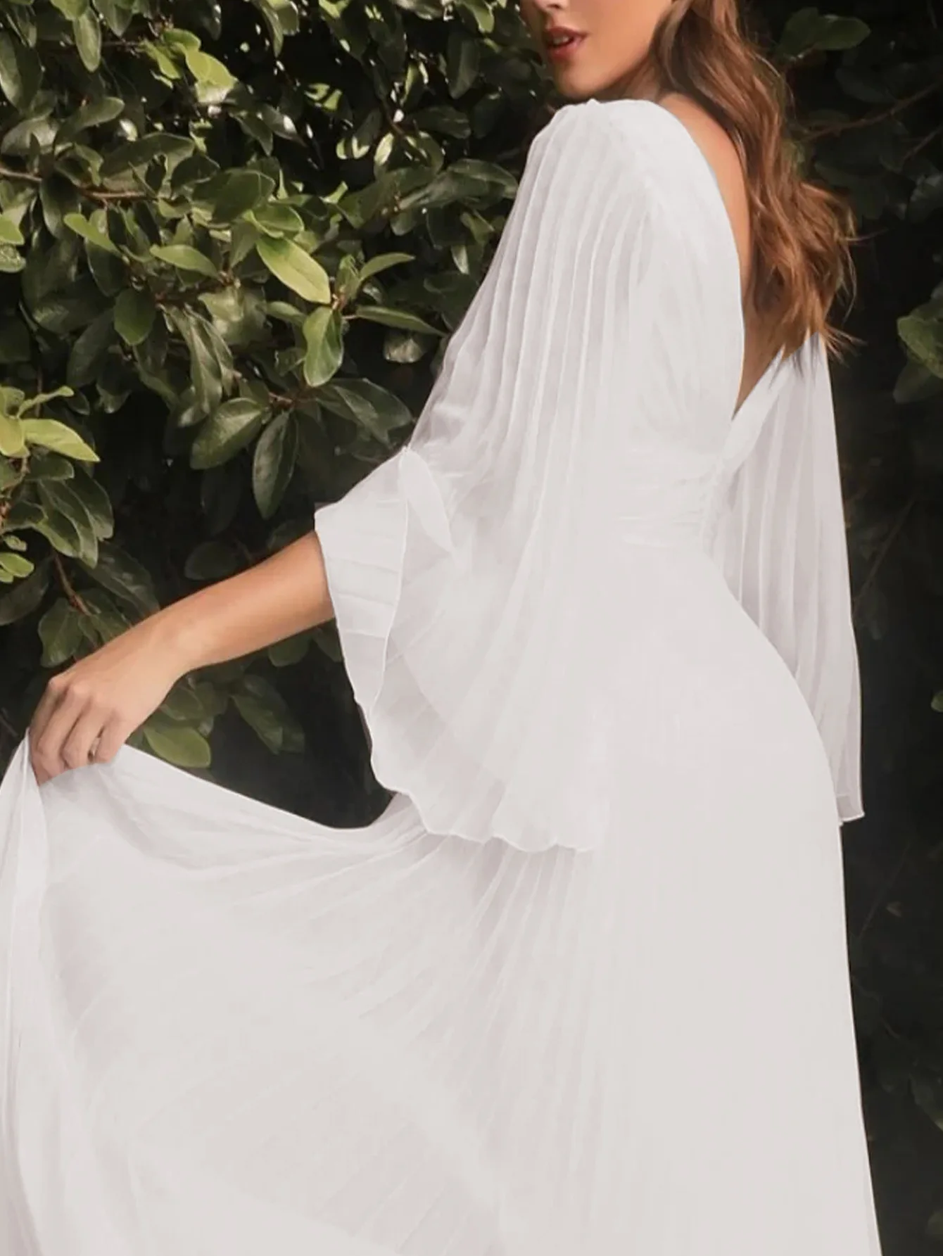 New Deep V-neck Bell Sleeves Sexy Backless Evening Dress Fashion Slim Long-sleeved Dress Solid Elegant Long Dresses for Women 12 New Deep V-neck Bell Sleeves Sexy Backless Evening Dress Fashion Slim Long-sleeved Dress Solid Elegant Long Dresses for Women
