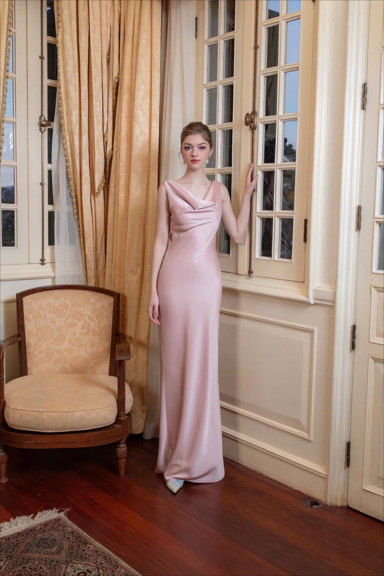 Satin Maxi Dress