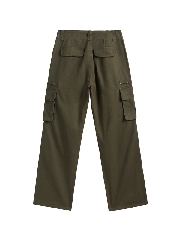 Washed Vintage Baggy Cargo Jeans