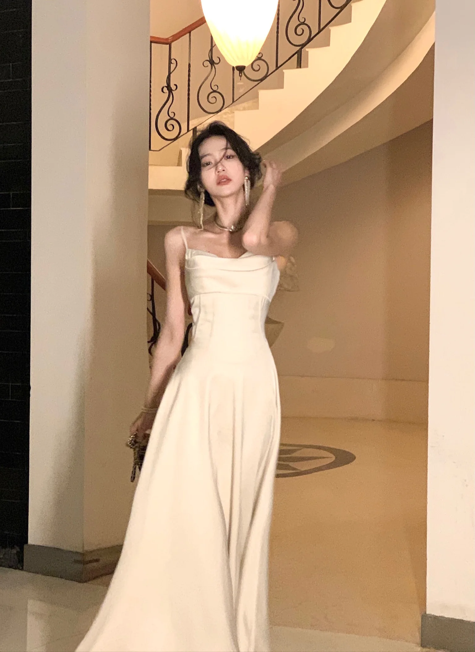 New Summer Satin Midi Dress Women Slim Spaghetti Strap Elegant Party Dresses Wedding Evening Birthday Backless Prom Robe Clothes 28 New Summer Satin Midi Dress Women Slim Spaghetti Strap Elegant Party Dresses Wedding Evening Birthday Backless Prom Robe Clothes