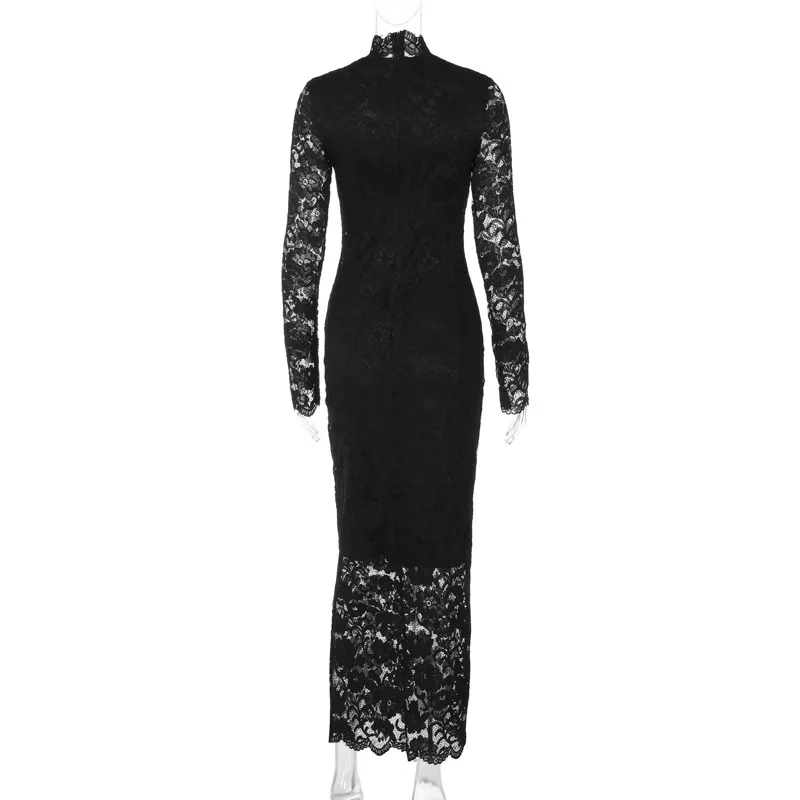 Ootddress Elegant Long Sleeved Lace Patchwork Women Long Dress Summer New Fashion Sexy Slim Fit Bodycon Party Evening Dress 11 Ootddress Elegant Long Sleeved Lace Patchwork Women Long Dress Summer New Fashion Sexy Slim Fit Bodycon Party Evening Dress