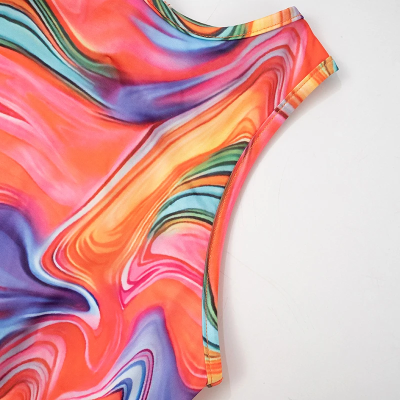 Colorful Print Romper Women Backless Sleeveless Summer Hipster Skinny Stretch Playsuit Fitness Shorts Overalls Women - Trendy and Stylish Summer Outfit 10 Colorful Print Romper Women Backless Sleeveless Summer Hipster Skinny Stretch Playsuit Fitness Shorts Overalls Women - Trendy and Stylish Summer Outfit