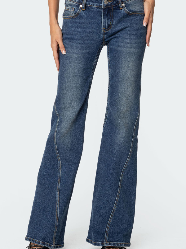 Low Rise Flare Jeans