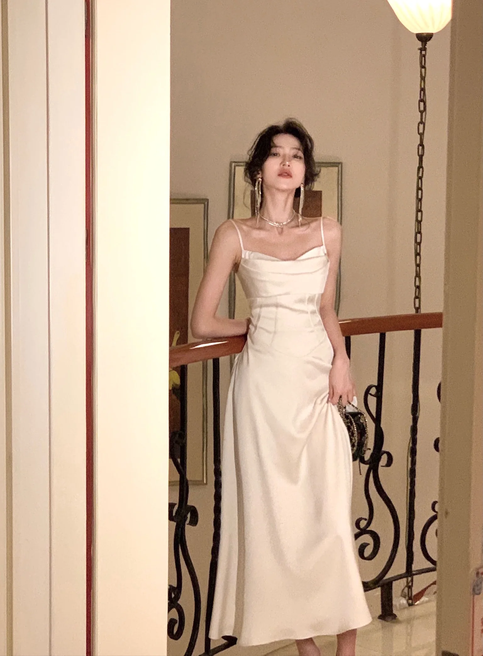 New Summer Satin Midi Dress Women Slim Spaghetti Strap Elegant Party Dresses Wedding Evening Birthday Backless Prom Robe Clothes 33 New Summer Satin Midi Dress Women Slim Spaghetti Strap Elegant Party Dresses Wedding Evening Birthday Backless Prom Robe Clothes