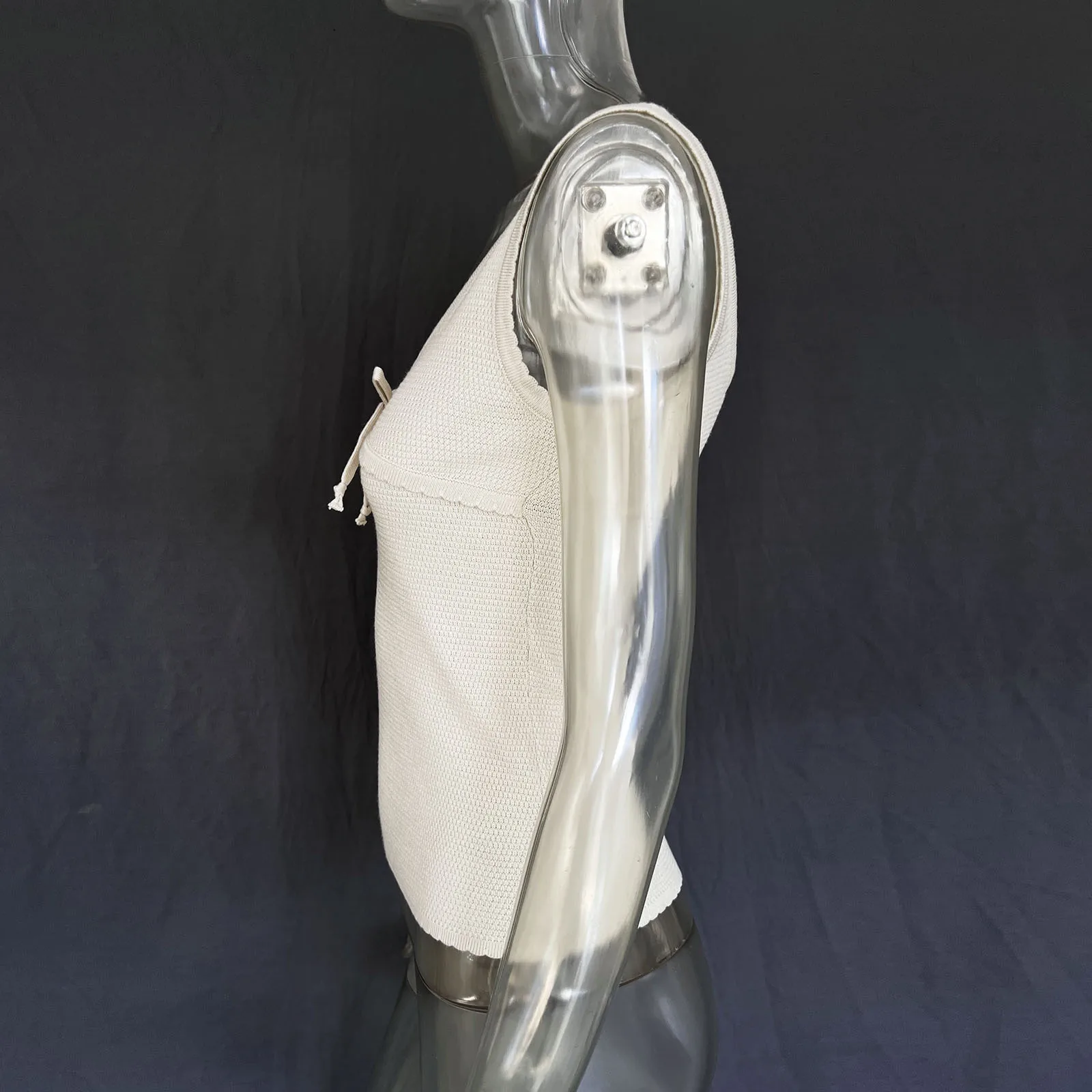 Ootddress Contrast Lace-Up Backless Tank Top For Women Summer Fashion V-Neck Cropped Y2k Top Vest Strapless Slim Female Tank Top New