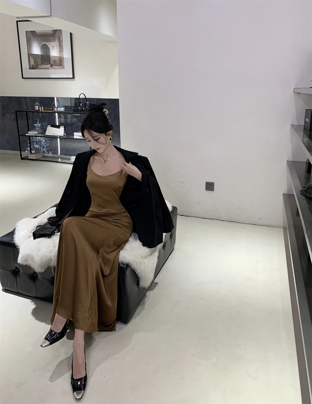 French Vintage Evening Party Dress Spaghetti Strap Long Dresses for Women Summer New Backless Slim Prom Robe Maxi Vestidos Mujer