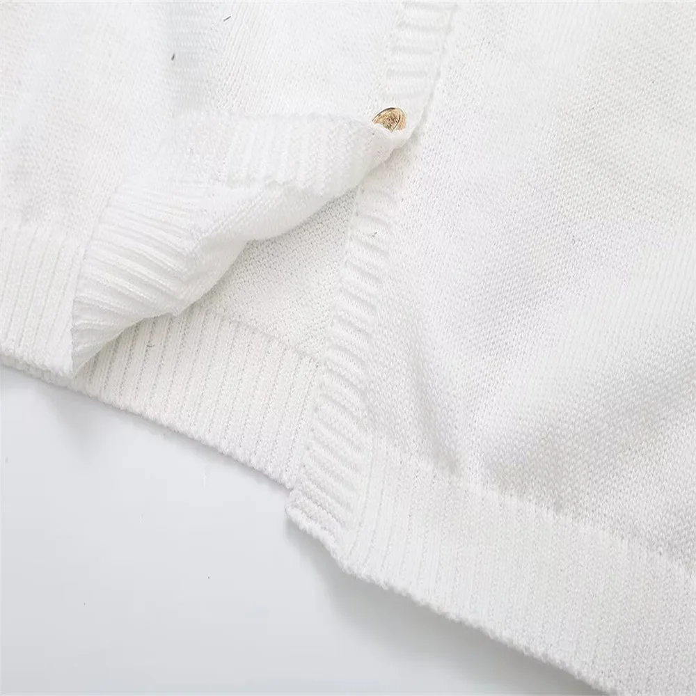 Solid Color Elegant Knitted Mini Dress For Women Metal Button Sexy Slim Rib Sweater Dress Holiday Party Outfits Spring 2025 New 19 Solid Color Elegant Knitted Mini Dress For Women Metal Button Sexy Slim Rib Sweater Dress Holiday Party Outfits Spring 2025 New
