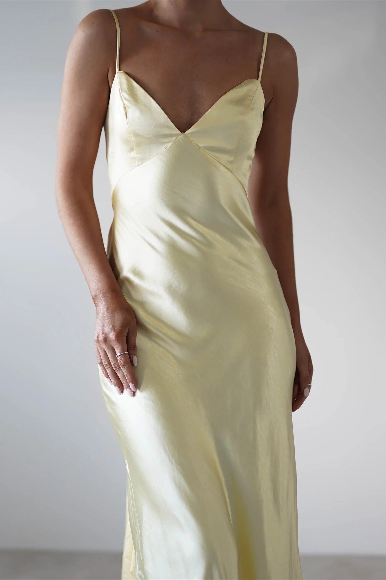 Satin Backless Tie Dress