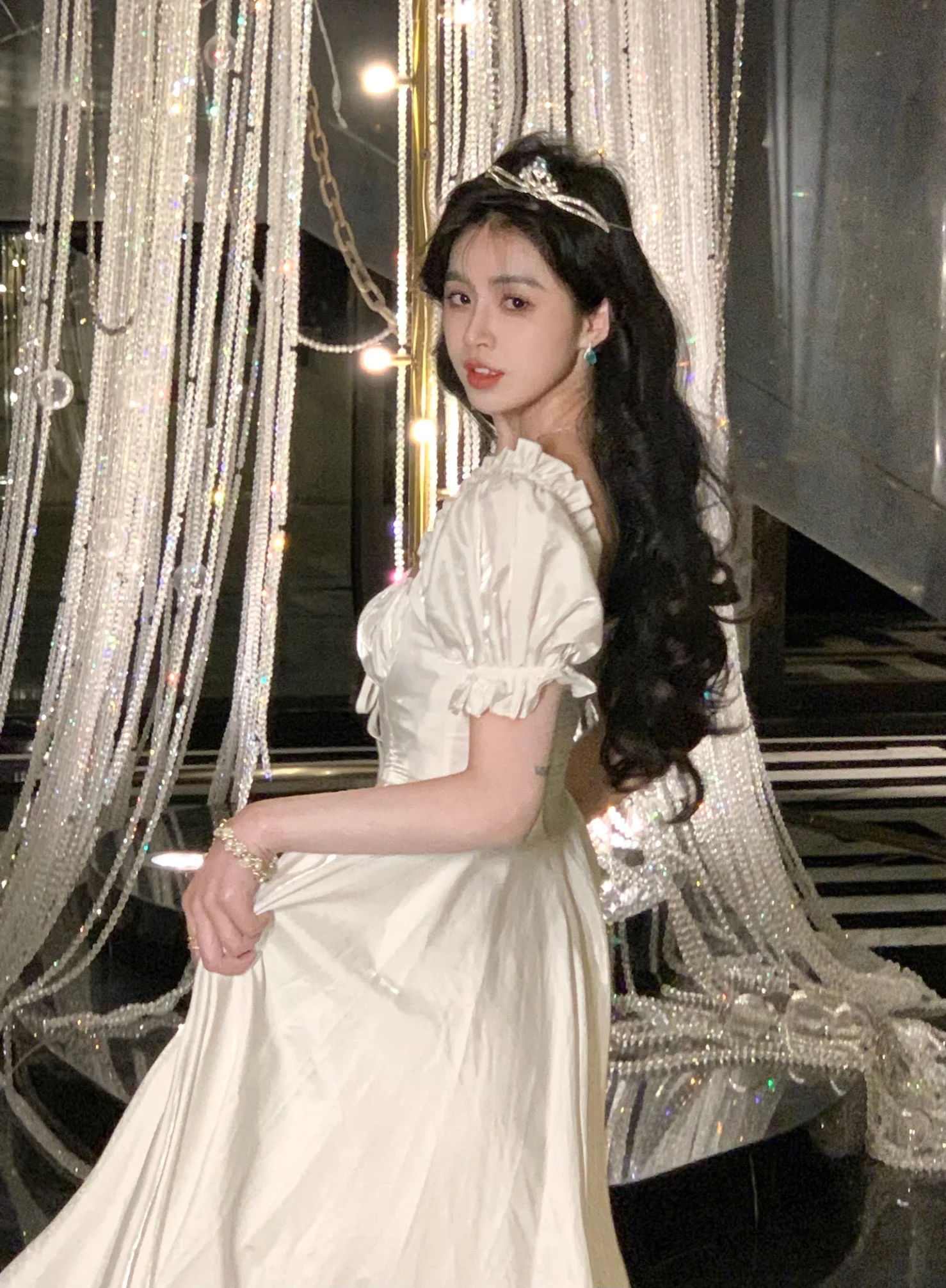Elegant Evening Party Dress Women 2025 Spring Summer Prom Robe Vestidos Korean A-line Princess Romantic Graduation Dresses New
