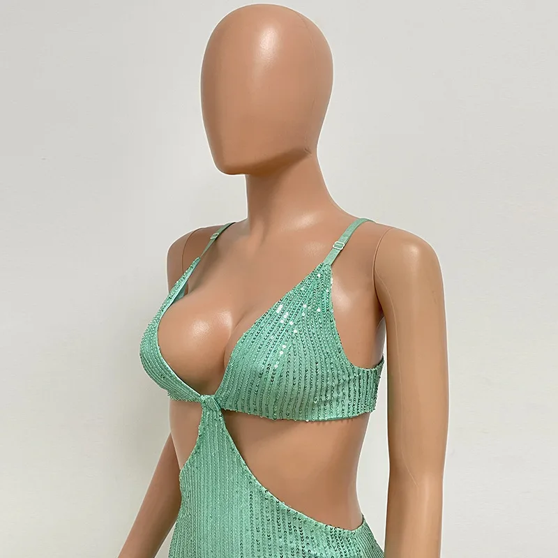 Sexy Hollow High Waist Slit Evening Dress Fashion Sequined Backless Sleeveless Elegant Party Dresses Solid Long Graduation Dress 118 Sexy Hollow High Waist Slit Evening Dress Fashion Sequined Backless Sleeveless Elegant Party Dresses Solid Long Graduation Dress