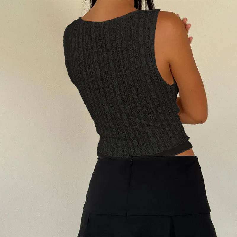 Ootddress Women's Casual Texture O Neck Tank Top Summer Sleeveless Irregular Hem Tee Shirts Slim Fit Going Out Holiday Female Tops 28 Ootddress Women's Casual Texture O Neck Tank Top Summer Sleeveless Irregular Hem Tee Shirts Slim Fit Going Out Holiday Female Tops
