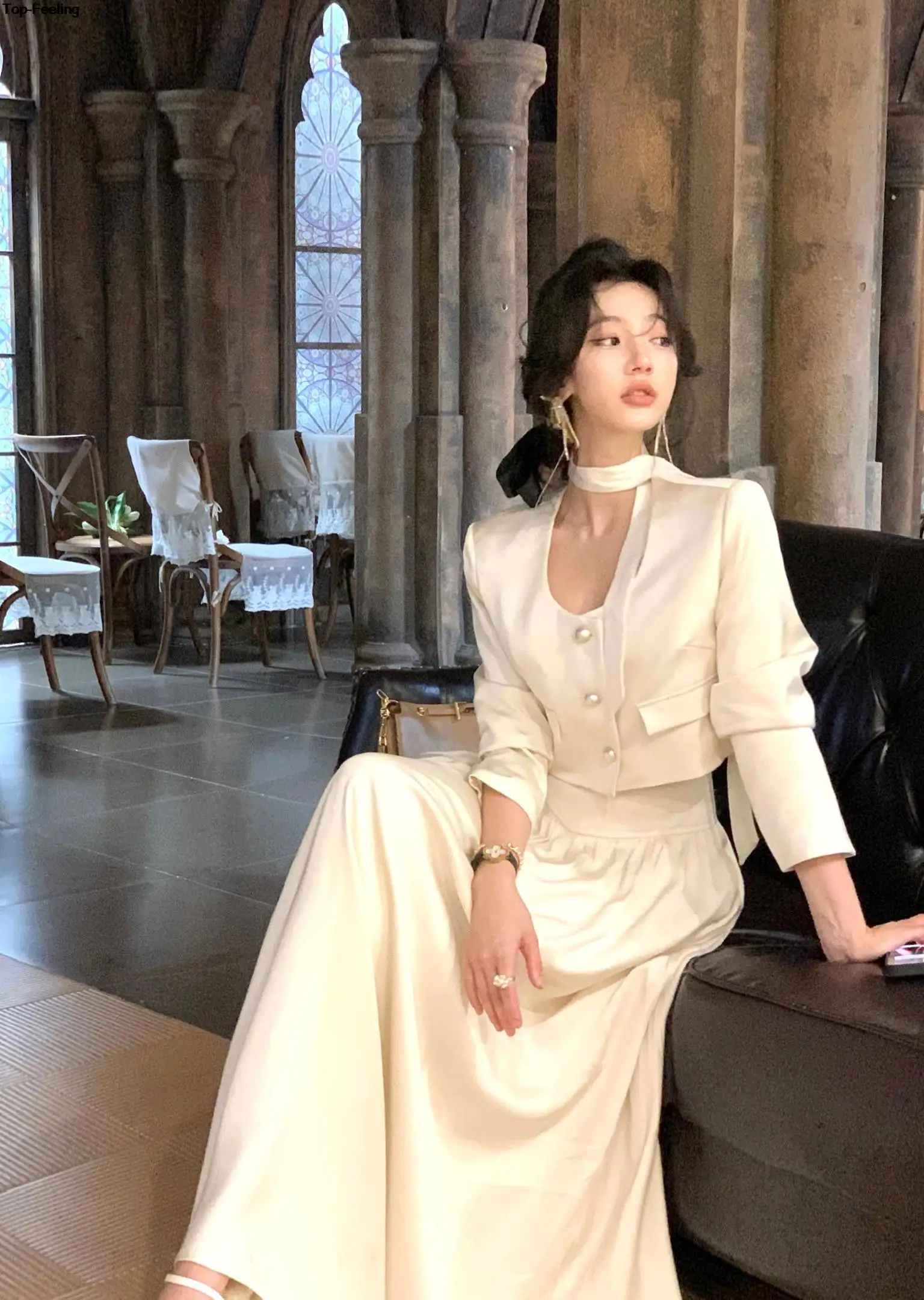 Autumn New Elegant Skirt 2 Piece Sets for Women's Korean Fashion Button Blazer High Waist A-line Skirts Suit Y2k Outfits Clothes 17 Autumn New Elegant Skirt 2 Piece Sets for Women's Korean Fashion Button Blazer High Waist A-line Skirts Suit Y2k Outfits Clothes