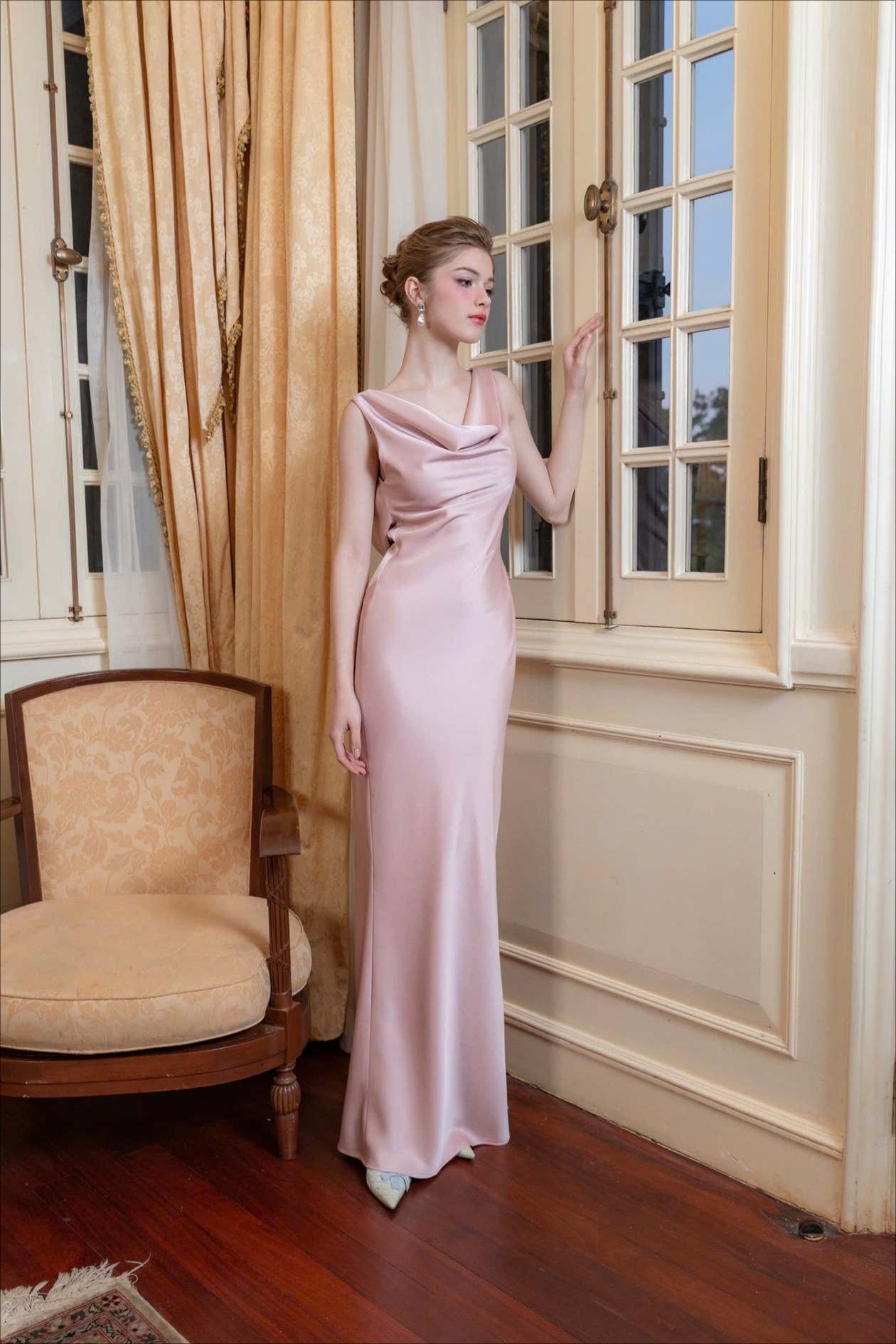 Satin Maxi Dress