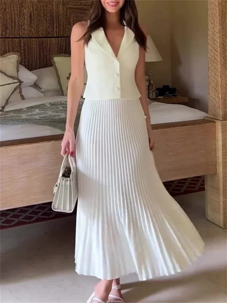 Ootddress White Knit 2 Piece-Set Long Skirt For Women Vestidos Top And High Waist Maxi Skirt Sets Slim Elegant Ladies Outfits 2025 11 Ootddress White Knit 2 Piece-Set Long Skirt For Women Vestidos Top And High Waist Maxi Skirt Sets Slim Elegant Ladies Outfits 2025