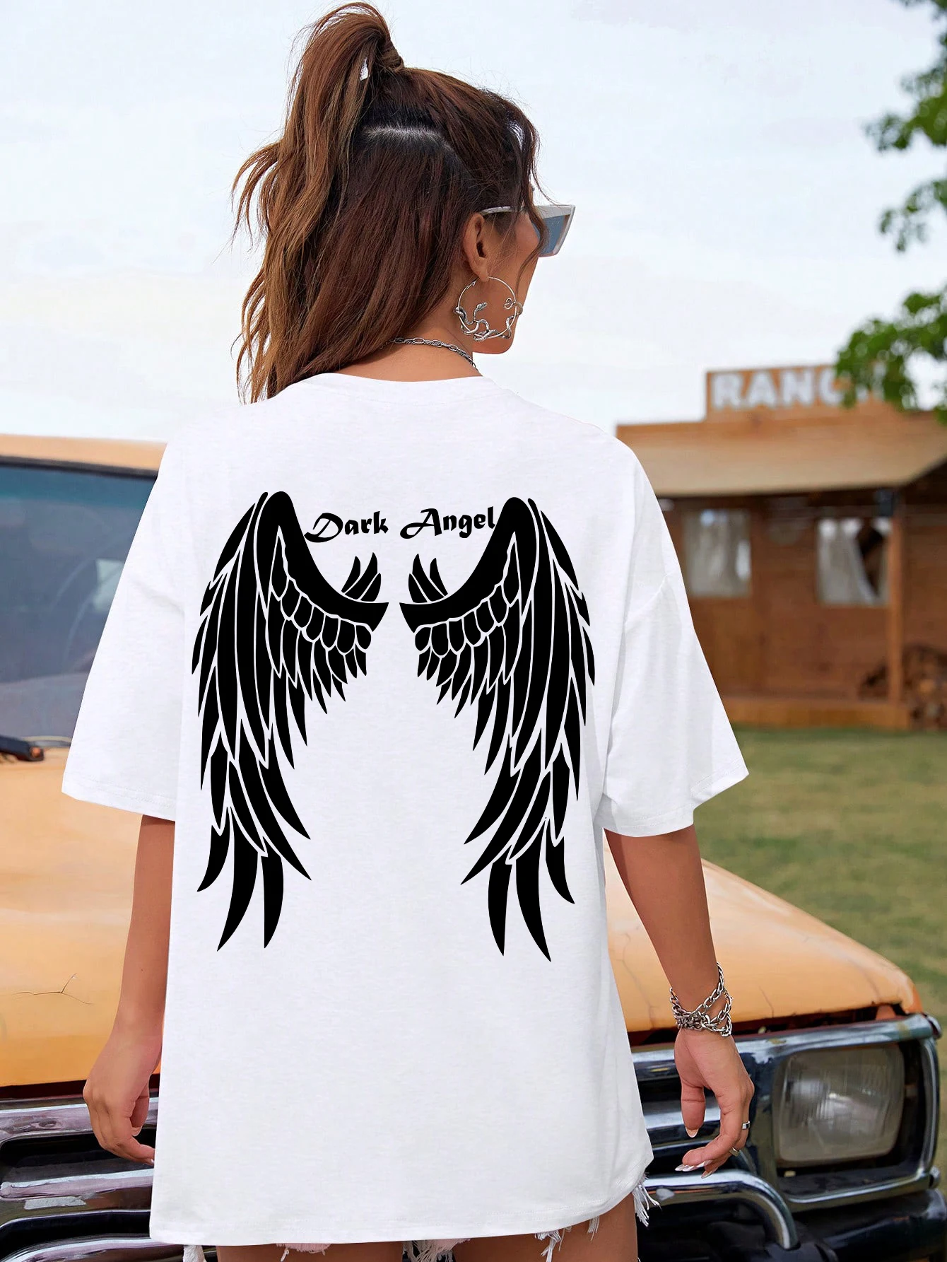 Dark Angel Wing Hot sale Graphic Printed T-Shirts For Women Loose Oversized Clothing Hip Hop Street Tshirt Cotton Short Sleeves 7 Dark Angel Wing Hot sale Graphic Printed T-Shirts For Women Loose Oversized Clothing Hip Hop Street Tshirt Cotton Short Sleeves
