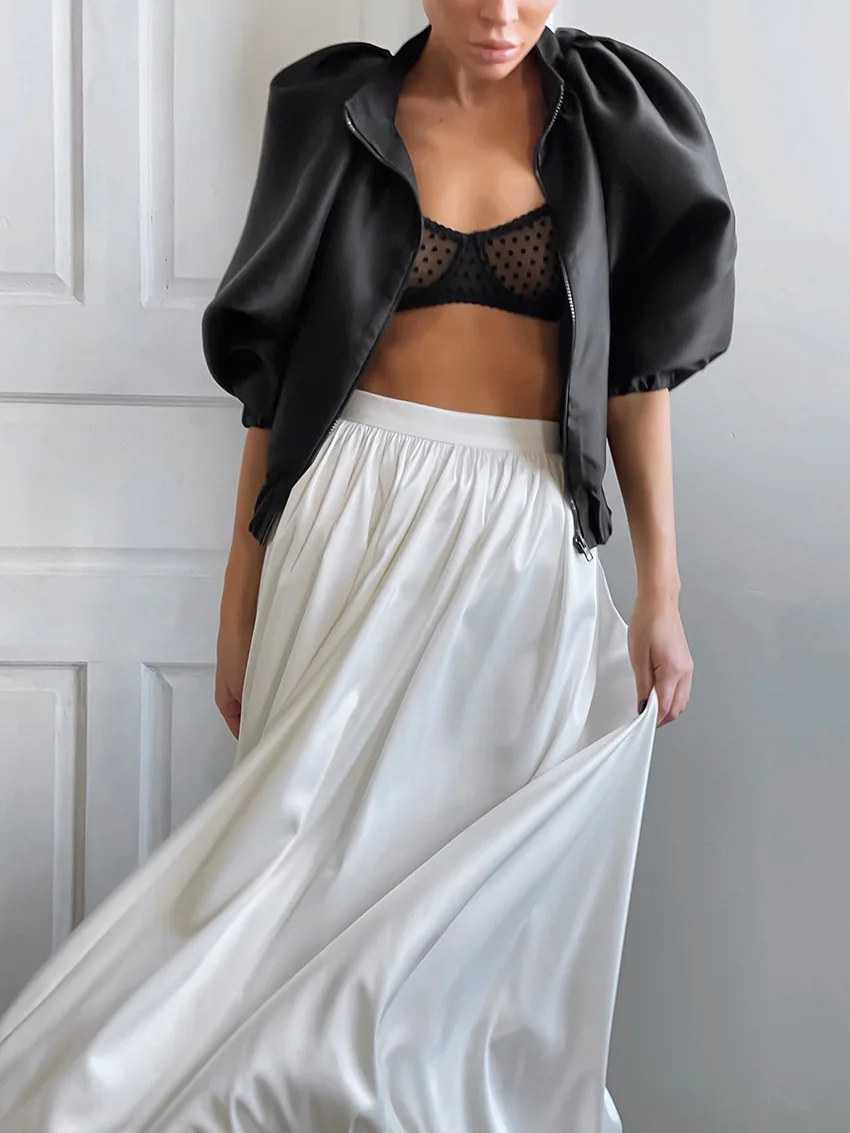 Ootddress Silk Satin White Maxi Skirt Long Ruffled Pleated Skirts Elegant Lantern Pants A-Line Silk Long Skirts For Women 2025 New 19 x (6).jpg