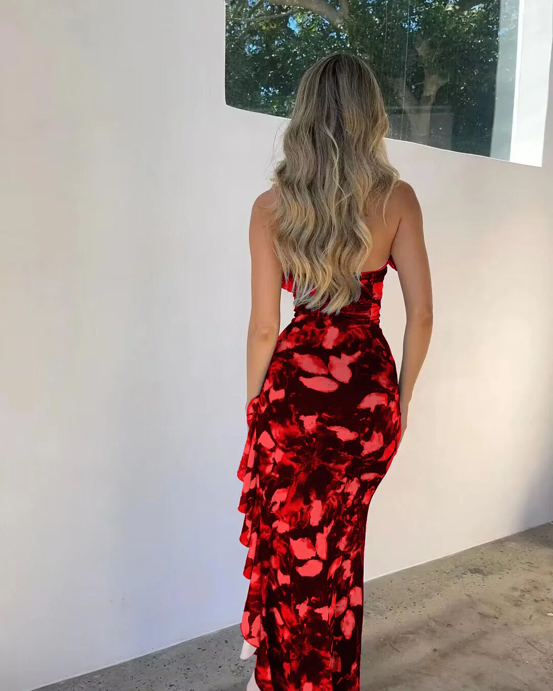Irregular Sexy Hollow Backless Dresses Women Fashionable High Waist Slit Printed Long Dress Elegant Sleeveless Evening Dresses 13 Irregular Sexy Hollow Backless Dresses Women Fashionable High Waist Slit Printed Long Dress Elegant Sleeveless Evening Dresses