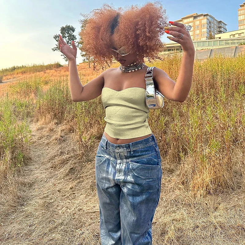 Ootddress Gold PU Crop Tops For Women 2025 Bodycon Backless Sexy Off Shoulder Tank Top Hot Girls Street Slim Party Tube Top Ladies 41 Ootddress Gold PU Crop Tops For Women 2025 Bodycon Backless Sexy Off Shoulder Tank Top Hot Girls Street Slim Party Tube Top Ladies