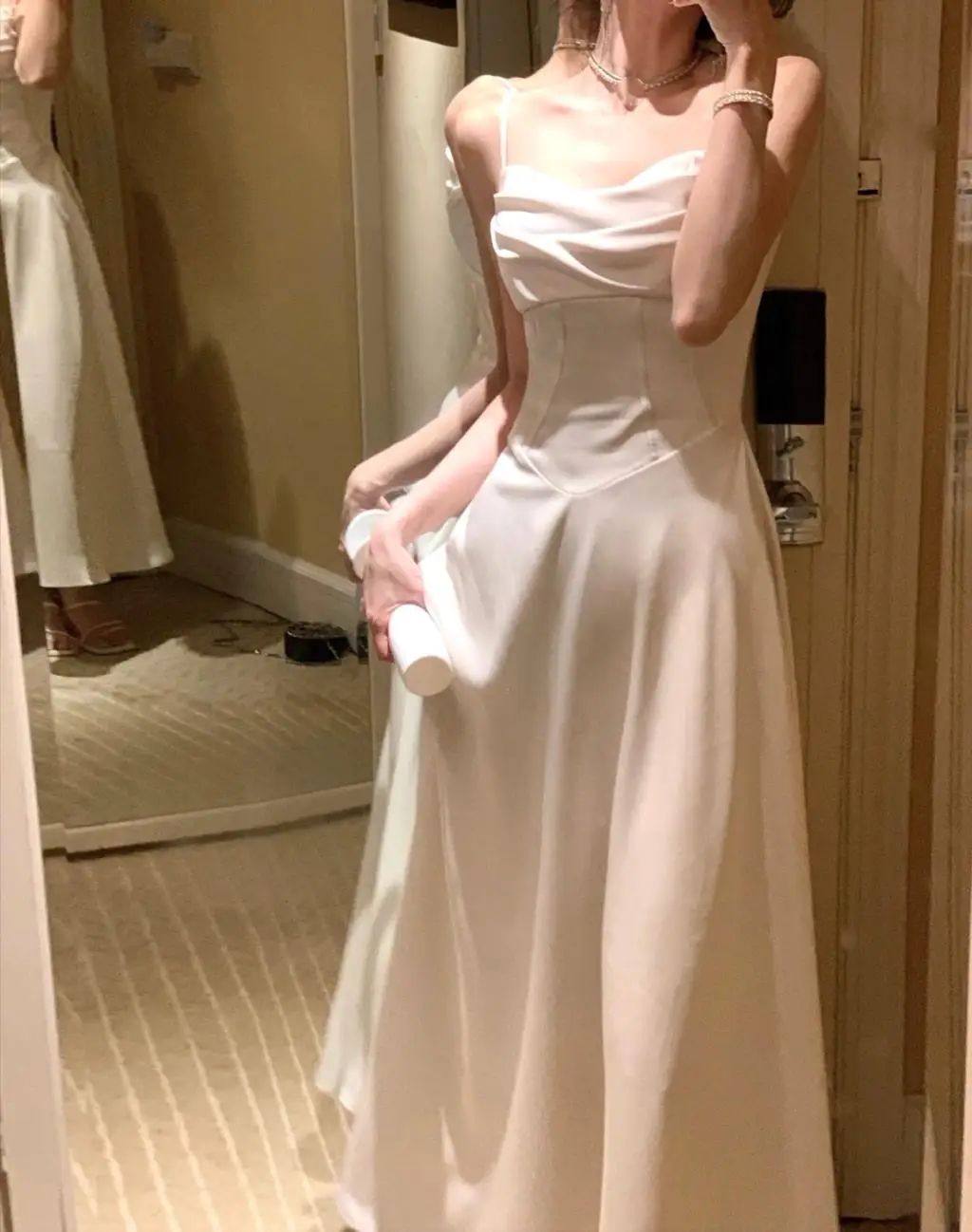 New Summer Satin Midi Dress Women Slim Spaghetti Strap Elegant Party Dresses Wedding Evening Birthday Backless Prom Robe Clothes 17 New Summer Satin Midi Dress Women Slim Spaghetti Strap Elegant Party Dresses Wedding Evening Birthday Backless Prom Robe Clothes