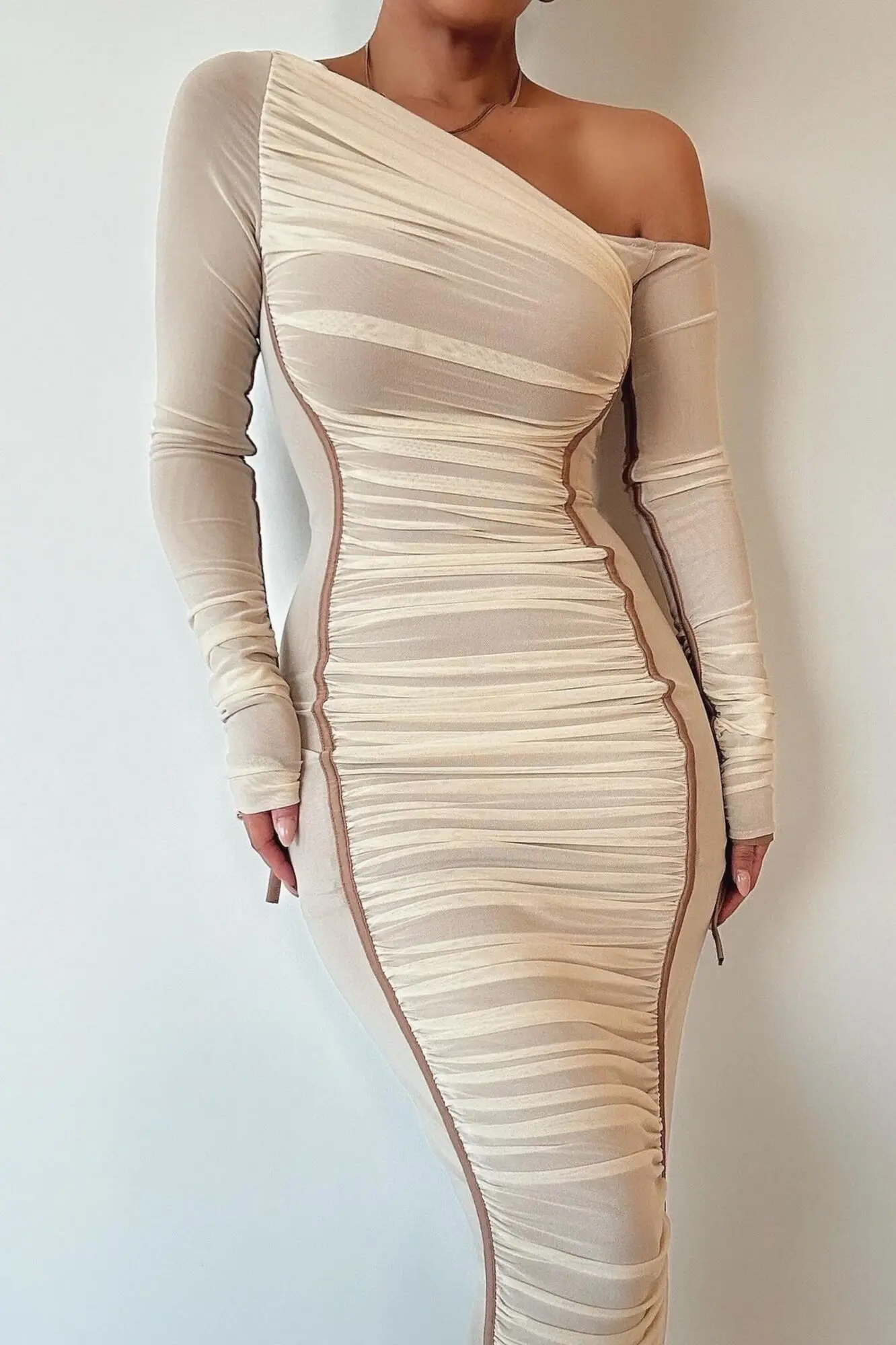 80db88e8415e86546c12cfee163ec6929875358d3a18ef-DlB4eR.png Ootddress Elegant Long Sleeved Mesh Patchwork Dress For Women Elastic Tight Double Layered Vestidos Sheath Party Evening Dress