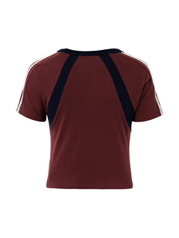 Patchwork Stripe Logo Short Sleeve Tee