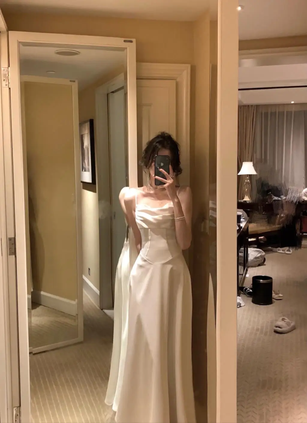 New Summer Satin Midi Dress Women Slim Spaghetti Strap Elegant Party Dresses Wedding Evening Birthday Backless Prom Robe Clothes 14 New Summer Satin Midi Dress Women Slim Spaghetti Strap Elegant Party Dresses Wedding Evening Birthday Backless Prom Robe Clothes