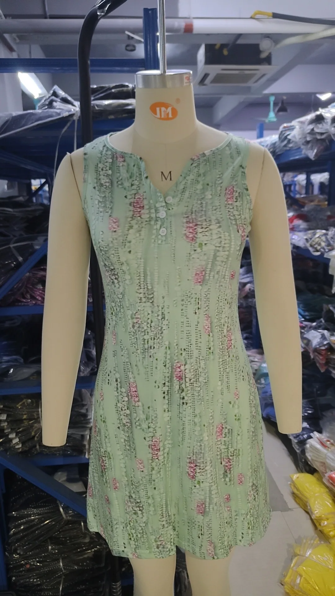 Vintage Flower Print Mini Dresses Women Summer New Fashion Casual V-neck A-line Sleeveless Dress Vestido Lady Commuting Clothing 7 undefined