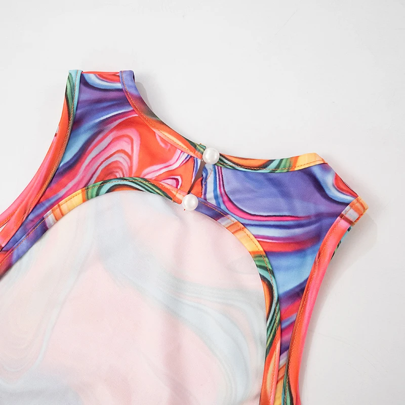 Colorful Print Romper Women Backless Sleeveless Summer Hipster Skinny Stretch Playsuit Fitness Shorts Overalls Women - Trendy and Stylish Summer Outfit 12 Colorful Print Romper Women Backless Sleeveless Summer Hipster Skinny Stretch Playsuit Fitness Shorts Overalls Women - Trendy and Stylish Summer Outfit