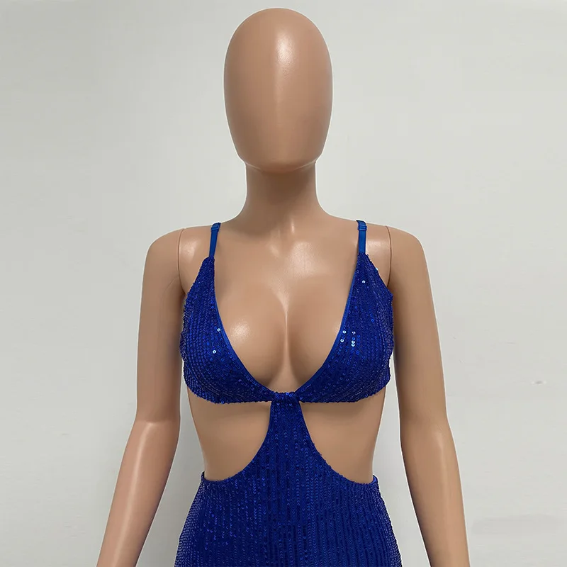 Sexy Hollow High Waist Slit Evening Dress Fashion Sequined Backless Sleeveless Elegant Party Dresses Solid Long Graduation Dress 45 Sexy Hollow High Waist Slit Evening Dress Fashion Sequined Backless Sleeveless Elegant Party Dresses Solid Long Graduation Dress