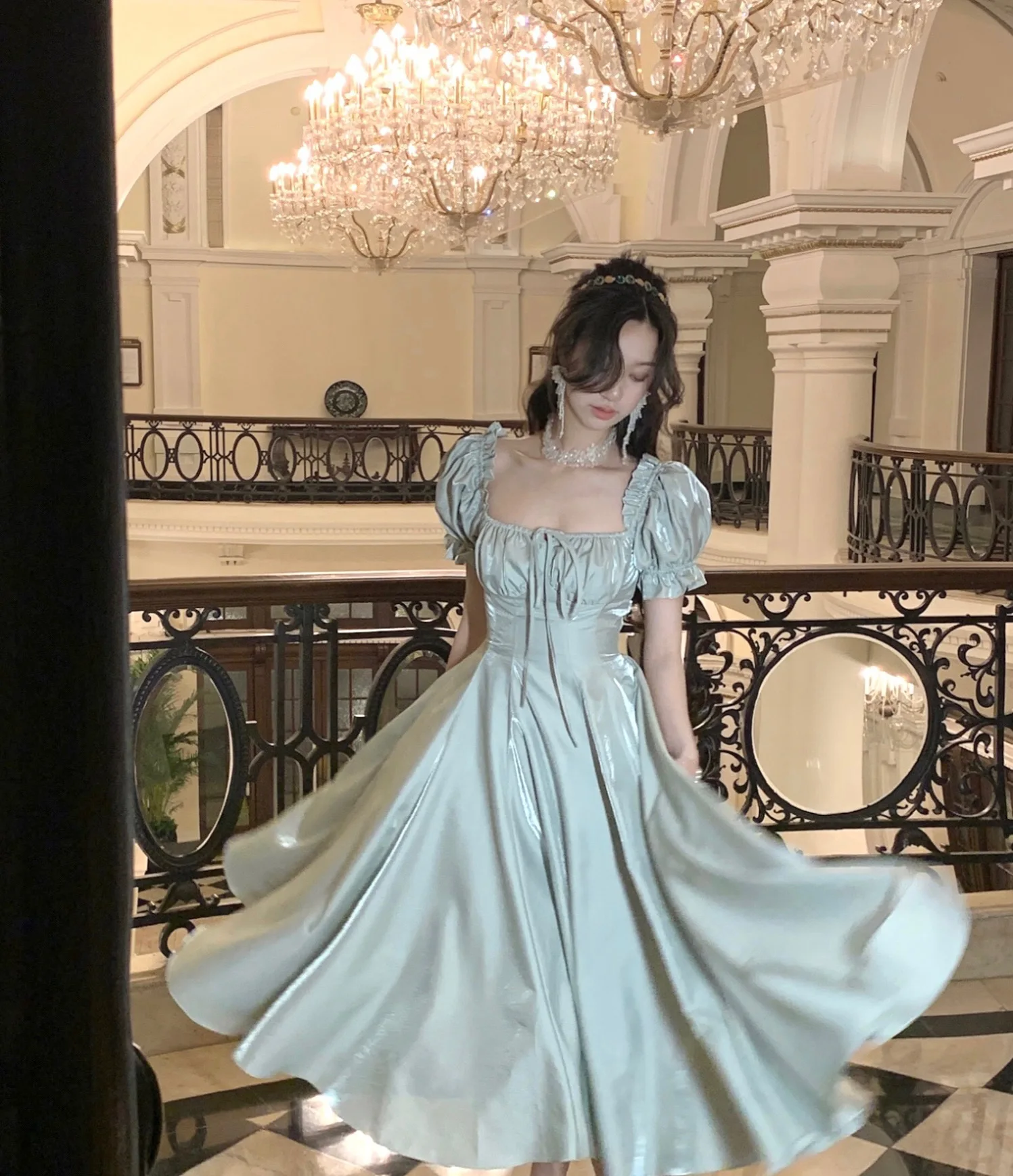 Elegant Evening Party Dress Women 2025 Spring Summer Prom Robe Vestidos Korean A-line Princess Romantic Graduation Dresses New