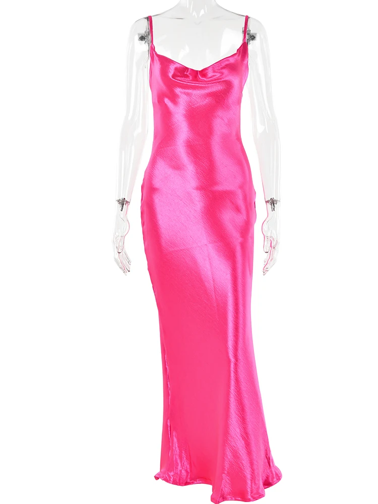 Ootddress Gold Satin Lace Up Sexy Party Dress Women Strap Backless Silk Long Dress Elegant Club Evening Soft Winter Dress Vestidos 8 Ootddress Gold Satin Lace Up Sexy Party Dress Women Strap Backless Silk Long Dress Elegant Club Evening Soft Winter Dress Vestidos