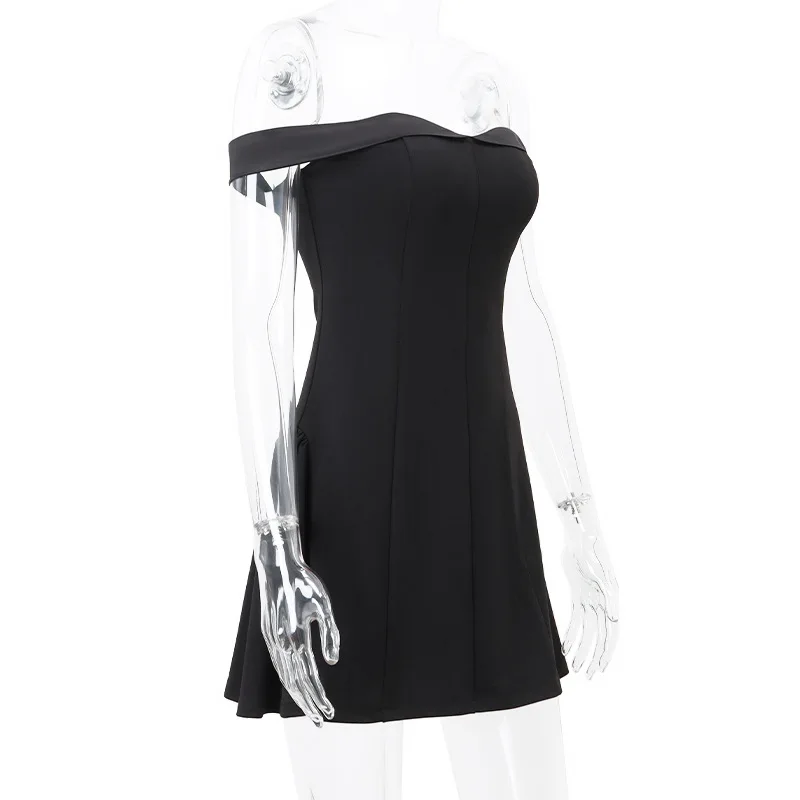 Ootddress V Neck Backless Dress For Women Sexy Off Shoulder Slim Temperament Mini Dresses Hot Girl Elegant Party Evening Dress Lady