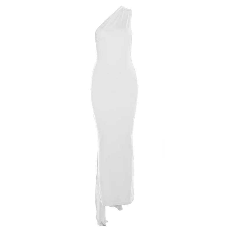 Ootddress Sexy Backless Hanging Neck Bodycon Evening Dress For Women Strapless Max Female Dress Charming Club Party Prom Dress